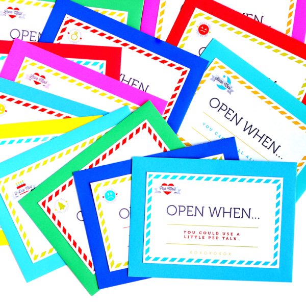 Open when letter