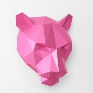 Panther Head Paper Art